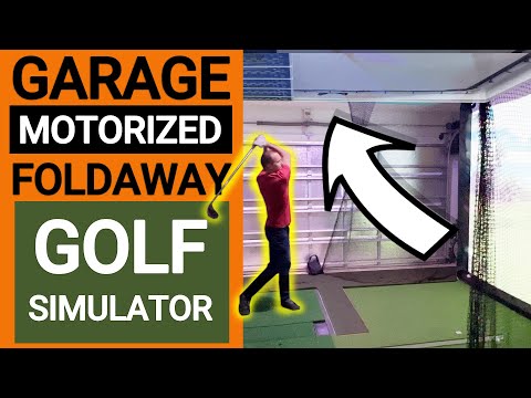 DIY Garage Golf Simulator Without Sacrificing Parking!? 5 Minute Setup.
