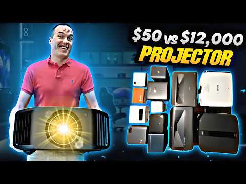 $50 vs $12,000 Projectors Side by Side || Budget vs Performance Comparisons.