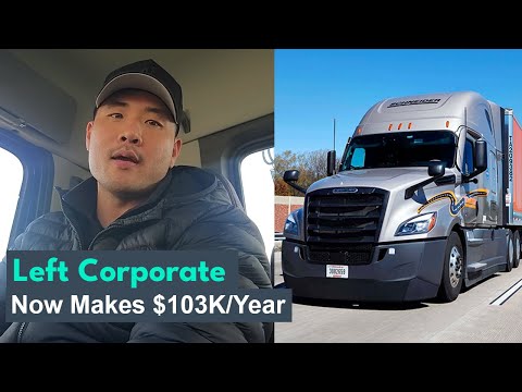Man Quits His Corporate Job To Become a CDL Truck Driver