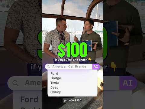 Guess which American Car Brand is the Most Popular in AI Search – Win $100